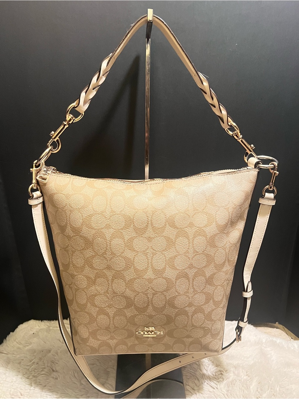 Coach Abby Duffle Signature Bag.
